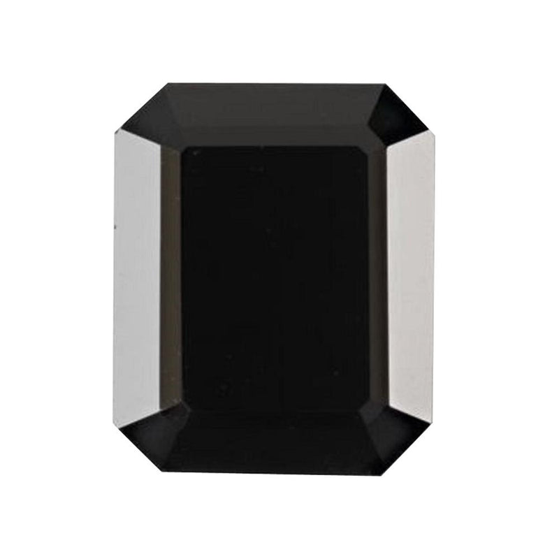 Loose Emerald Cut Black Onyx CZ Gemstone Faceted Cubic Zirconia - Findings  Outlet