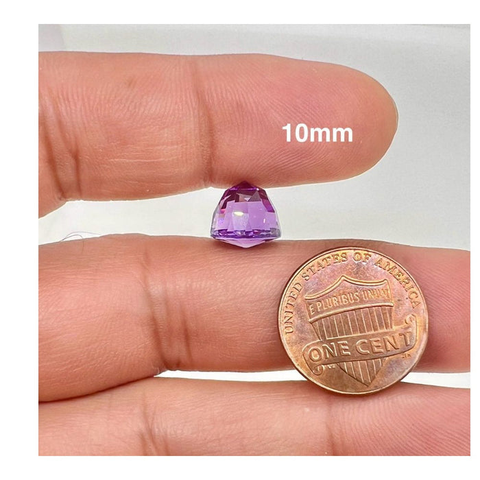 Natural Amethyst Kaleidoscope A+ Quality Cabochon Flat Back Stones Available in 10MM