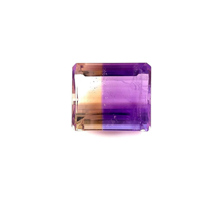 Loose 15.28 Cts Ametrine Emerald Fancy Cut AA Quality 16x14x9mm