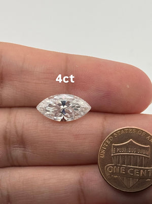 Lab Grown Diamond Marquise Cut - EF Color VS1 Clarity - IGI Certified 1-4 Carats Loose Stones for Jewelry, Rings, Earrings and Necklaces