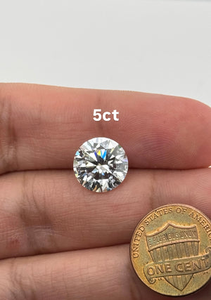 Lab Grown Diamond Round Brilliant Cut - EF Color VS1 Clarity - IGI Certified 1-5 Carats Loose Stones for Jewelry