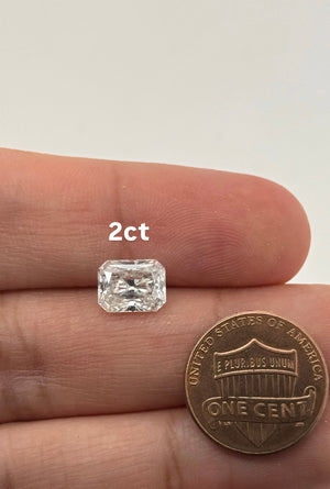 Lab Grown Diamond Emerald Radiant Cut EF/VS1 IGI Certified 1-5 Carats Loose Stone for Jewelry Rings Earrings and Necklaces