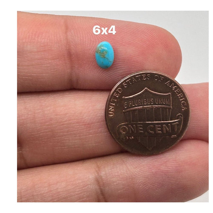 Natural Kingman Turquoise Oval Shape Calibrated Cabochon Available in 6x4MM-10x8MM