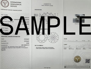 Lab Grown Diamond Round Brilliant Cut - EF Color VS1 Clarity - IGI Certified 1-5 Carats Loose Stones for Jewelry