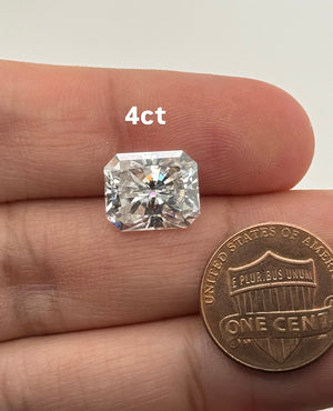 Lab Grown Diamond Emerald Radiant Cut EF/VS1 IGI Certified 1-5 Carats Loose Stone for Jewelry Rings Earrings and Necklaces