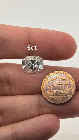 Lab Grown Elongated Cushion Diamond 1-5 Carats EF Color VS1 Clarity IGI Certified for Rings, Earrings, and Necklaces