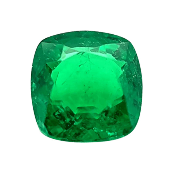 Natural Emerald Cushion Cut