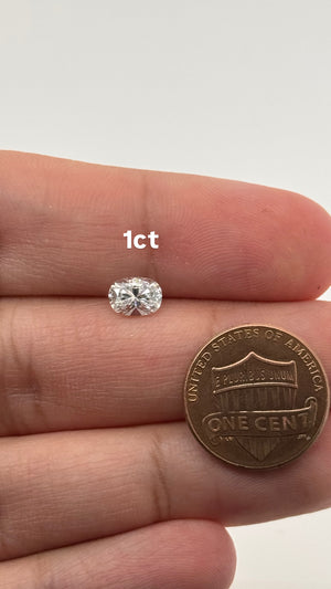 Lab Grown Elongated Cushion Diamond 1-5 Carats EF Color VS1 Clarity IGI Certified for Rings, Earrings, and Necklaces