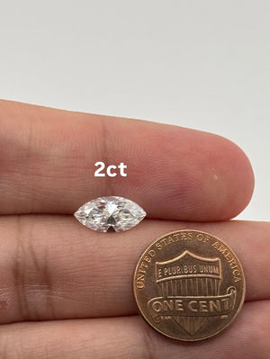 Lab Grown Diamond Marquise Cut - EF Color VS1 Clarity - IGI Certified 1-4 Carats Loose Stones for Jewelry, Rings, Earrings and Necklaces