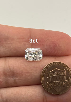 Lab Grown Diamond Emerald Radiant Cut EF/VS1 IGI Certified 1-5 Carats Loose Stone for Jewelry Rings Earrings and Necklaces