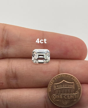 Lab Grown Diamond Emerald Cut 1-5 Carats EF Color VS1 Clarity IGI Certified for Rings, Earrings, and Necklaces