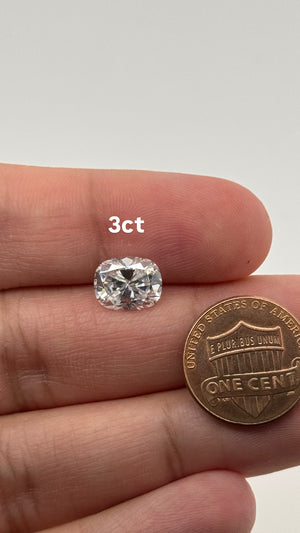 Lab Grown Elongated Cushion Diamond 1-5 Carats EF Color VS1 Clarity IGI Certified for Rings, Earrings, and Necklaces