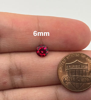 Lab-Created Ruby Gemstone - Round Cut, 6mm-11mm Synthetic Red Ruby for Unique Jewelry Precision Cut