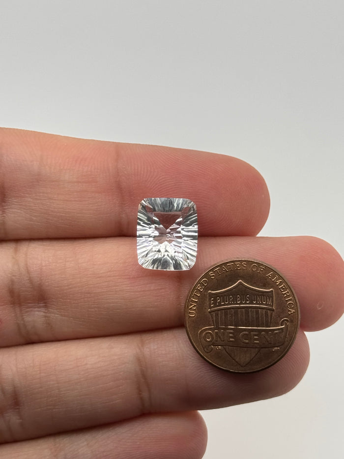 Natural Emerald Cut Rock Crystal Quartz AAA Quality Available in 12x10MM