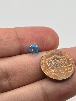 Swiss Blue Topaz - Kaleidoscope Cut - 5.5mm Round Loose Gemstone