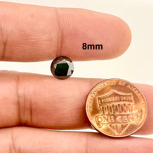 Lab Created Round Black Moissanite