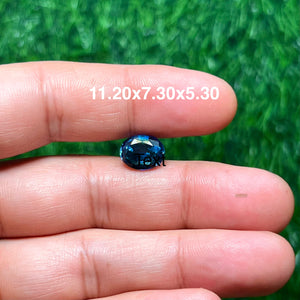 Natural Blue Sapphire – 5.91 Carat Oval Cut Loose Gemstone Brilliant Crown Step Cut, A Quality, One-of-a-Kind Rare Sapphire for Fine Jewelry