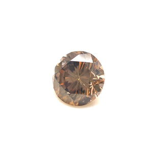 1.33 Cts Natural Fancy Brown Diamond I1 Quality Round Cut