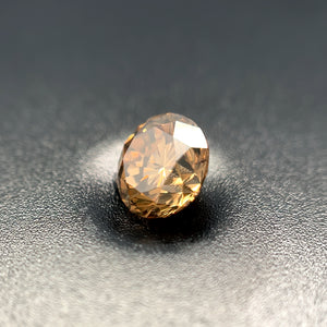 1.33 Cts Natural Fancy Brown Diamond I1 Quality Round Cut