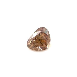 0.57 Cts Natural Fancy Brown Diamond VS1 Quality Heart Cut