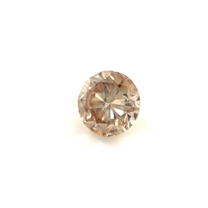 0.55 Cts Natural Fancy Brown Diamond I2 Quality Round Cut