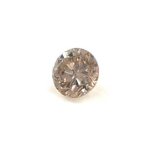 0.49 Cts Natural Fancy Brown Diamond I1 Quality Round Cut