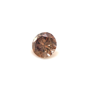 0.42 Cts Natural Fancy Brown Diamond SI1 Quality Round Cut