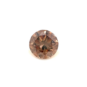 0.42 Cts Natural Fancy Brown Diamond SI1 Quality Round Cut