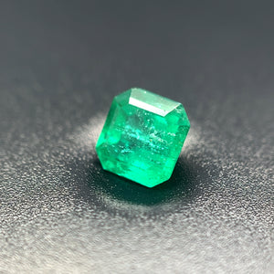 Natural Green Emerald Asscher Cut Gemstone - 6.2x6.0MM, 0.97ct Loose Stone for Jewelry Making, May Birthstone, AAA Quality Emerald