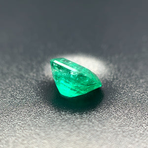 Natural Green Emerald Asscher Cut Gemstone - 6.2x6.0MM, 0.97ct Loose Stone for Jewelry Making, May Birthstone, AAA Quality Emerald