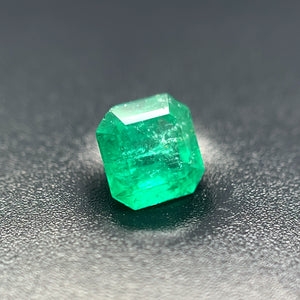 Natural Green Emerald Asscher Cut Gemstone - 6.2x6.0MM, 0.97ct Loose Stone for Jewelry Making, May Birthstone, AAA Quality Emerald