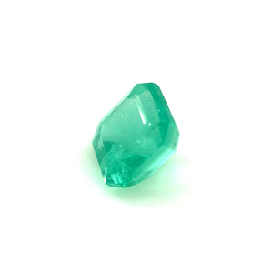 Natural Green Emerald Asscher Cut Gemstone - 7x7mm, 1.77ct Loose Stone for Jewelry Making, May Birthstone, AAA Quality Emerald