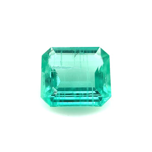 Natural Green Emerald Gemstone - 11x9mm Emerald Cut, 2.80 Carat Loose Stone for Jewelry Making, May Birthstone, Precious Gemstone