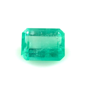 Natural Green Emerald Gemstone - 7.99x6.09mm Emerald Cut 1.31ct Loose Stone for Jewelry Making, Birthstone, May Gemstone