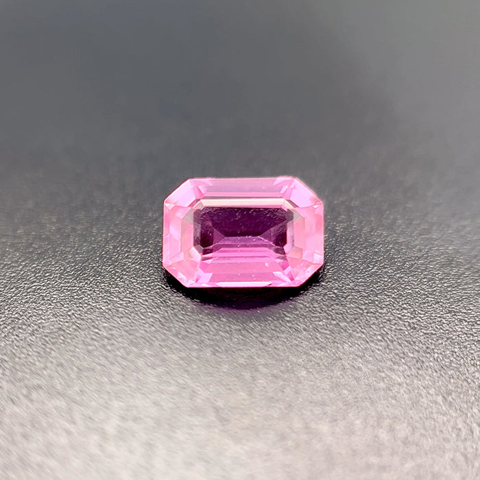 Loose Natural Pink Sapphire 7x5mm Emerald Cut, 1.16ct AAA Quality Gemstone, One of a Kind Pink Sapphire for Custom Jewelry