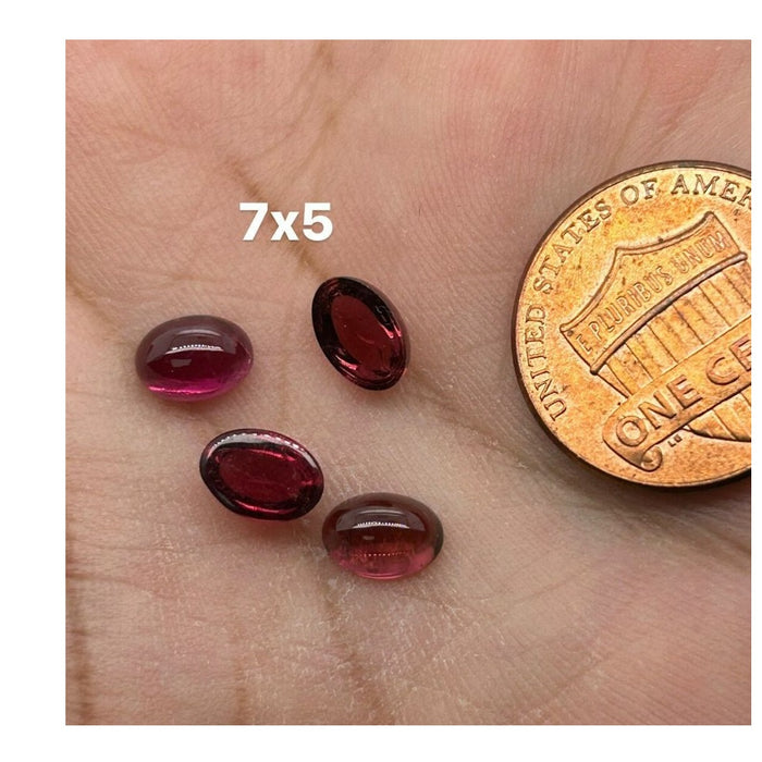 Natural Pink Tourmaline Oval Shape AA Quality Calibrated Cabochon 
