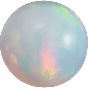 Natural Ethiopian Opal Round Shape Calibrated Cabochon Available in 2MM-8MM