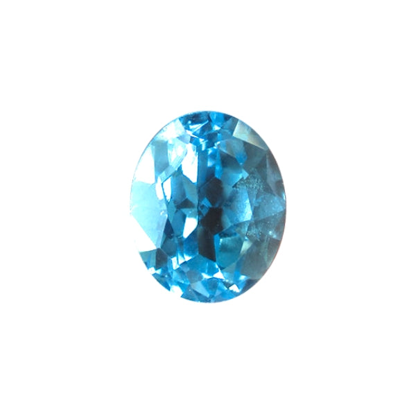 Swiss Blue Topaz Oval Step Cut