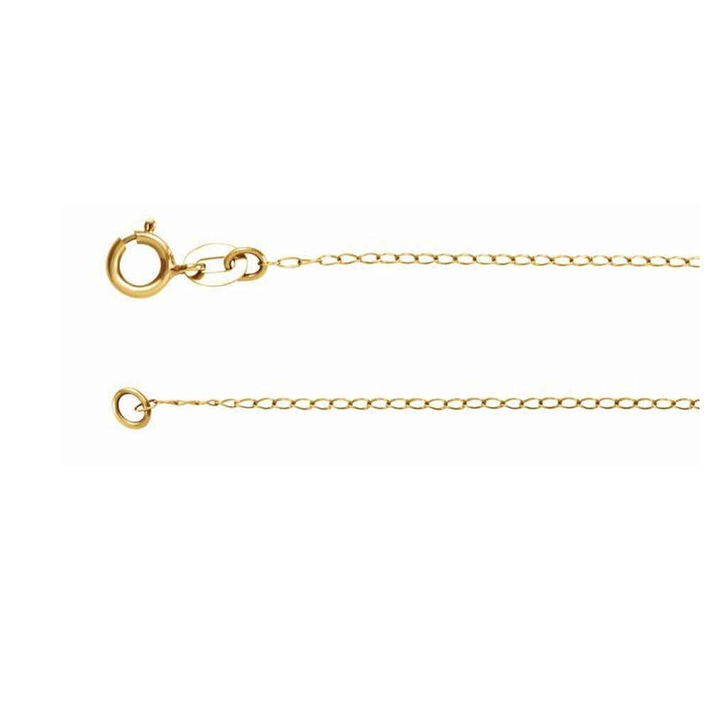 1mm Adjustable Threader Bead Chain Necklace - 14K Yellow Gold