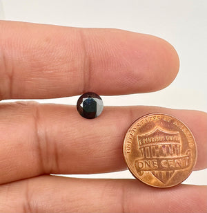 Lab Created Round Black Moissanite