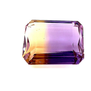 Loose 9.15 Cts Ametrine Emerald Fancy Cut AA Quality 14x11x6.9mm