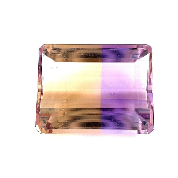 Loose 19.23 Cts Ametrine Emerald Fancy Cut AA Quality 19x14.8x8.8mm