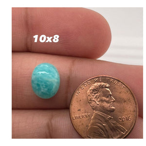 Natural Amazonite Oval Cabs AAA Quality Available in 8.0x6.0MM - 25.0x18.0MM (5pcs Parcel)