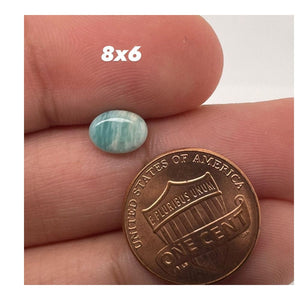 Natural Amazonite Oval Cabs AAA Quality Available in 8.0x6.0MM - 25.0x18.0MM (5pcs Parcel)