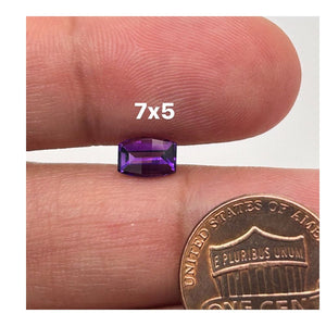 Natural Loose Amethyst Barrel Cut AAA Quality Available in 7x5MM