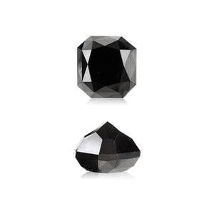 8.99 Cts Natural Fancy Black Diamond AAA Quality Rectangular Cut