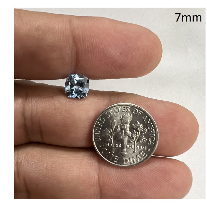 Lab Grown Aquamarine Spinel Cushion Cut - (Squarish)