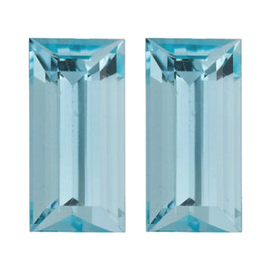 Natural Aquamarine Straight Baguette Cut