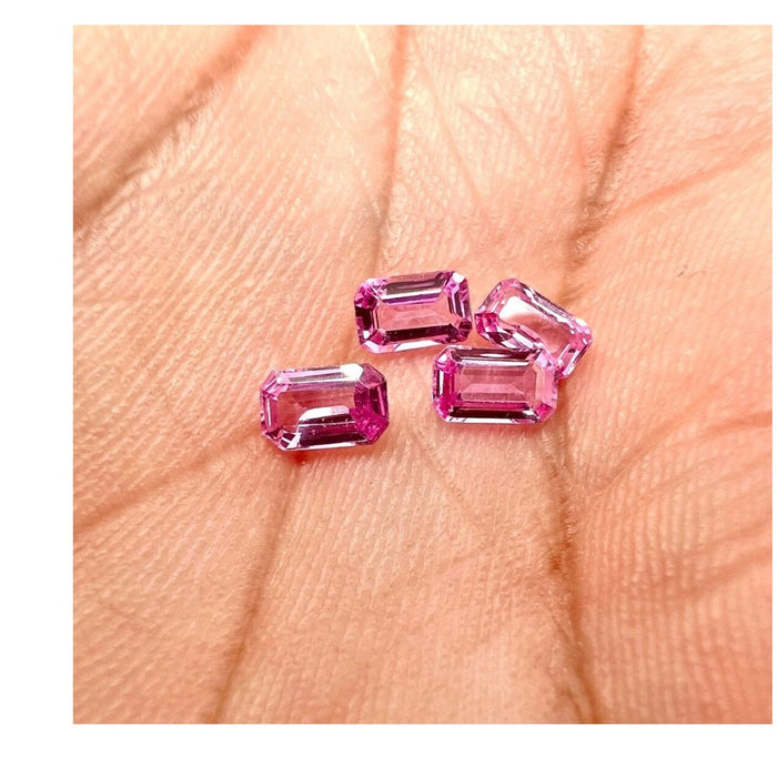 Natural Emerald Cut  Loose Pink Sapphire