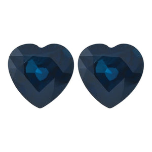 Natural Heart Loose Blue Sapphire